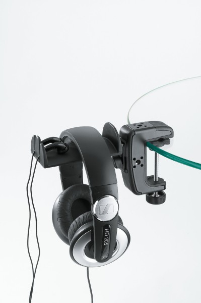 Headphone holder with table clamp